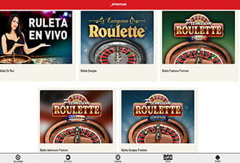 Diferentes variantes de ruleta que se pueden jugar en Sportium.